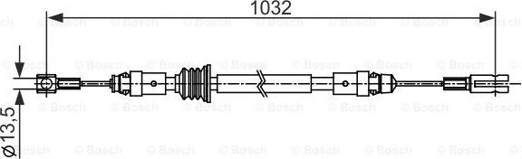 BOSCH 1 987 482 548 - Trose, Stāvbremžu sistēma ps1.lv