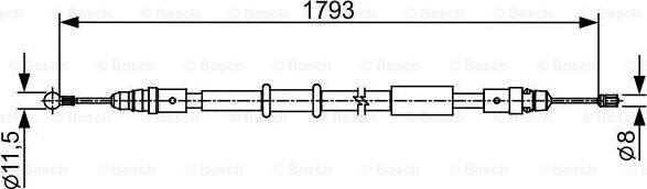 BOSCH 1 987 482 550 - Trose, Stāvbremžu sistēma ps1.lv