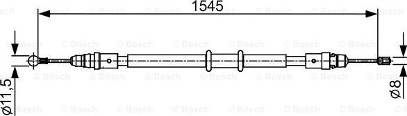 BOSCH 1 987 482 551 - Trose, Stāvbremžu sistēma ps1.lv