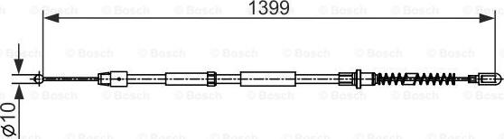 BOSCH 1 987 482 539 - Trose, Stāvbremžu sistēma ps1.lv