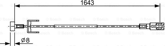 BOSCH 1 987 482 634 - Trose, Stāvbremžu sistēma ps1.lv