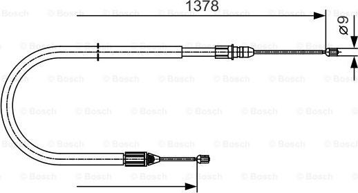 BOSCH 1 987 482 041 - Trose, Stāvbremžu sistēma ps1.lv