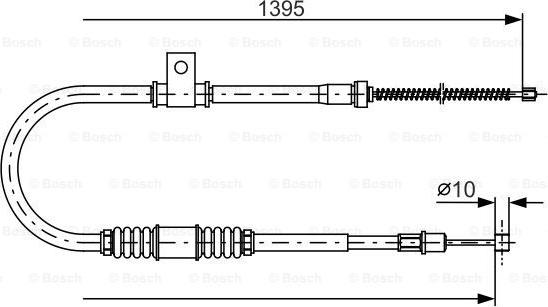 BOSCH 1 987 482 062 - Trose, Stāvbremžu sistēma ps1.lv