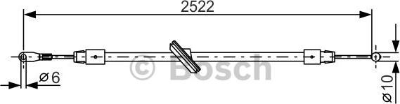 BOSCH 1 987 482 029 - Trose, Stāvbremžu sistēma ps1.lv