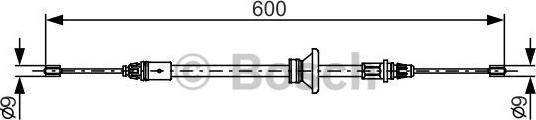 BOSCH 1 987 482 146 - Trose, Stāvbremžu sistēma ps1.lv