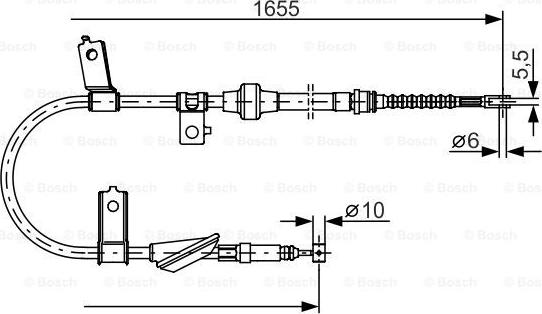 BOSCH 1 987 482 119 - Trose, Stāvbremžu sistēma ps1.lv