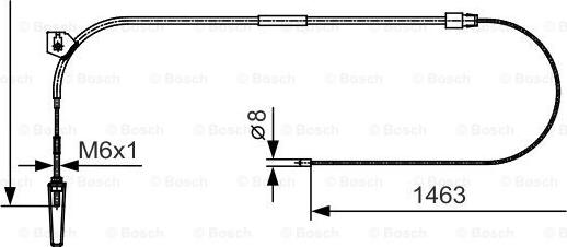 BOSCH 1 987 482 130 - Trose, Stāvbremžu sistēma ps1.lv