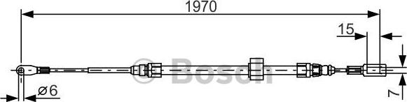 BOSCH 1 987 482 131 - Trose, Stāvbremžu sistēma ps1.lv