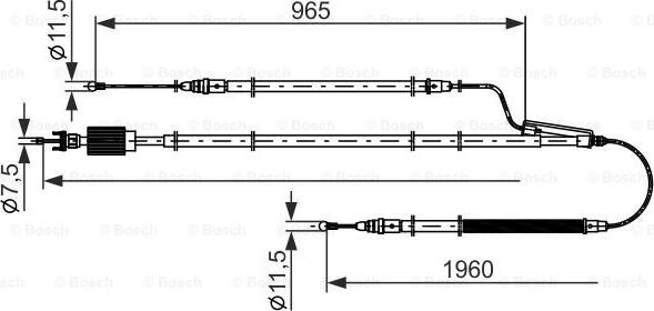 BOSCH 1 987 482 805 - Trose, Stāvbremžu sistēma ps1.lv