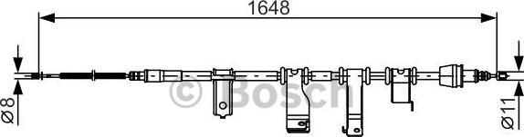 BOSCH 1 987 482 350 - Trose, Stāvbremžu sistēma ps1.lv