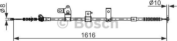 BOSCH 1 987 482 307 - Trose, Stāvbremžu sistēma ps1.lv