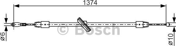 BOSCH 1 987 482 312 - Trose, Stāvbremžu sistēma ps1.lv