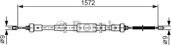 BOSCH 1 987 482 384 - Trose, Stāvbremžu sistēma ps1.lv