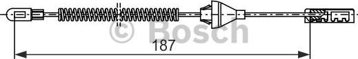 BOSCH 1 987 482 382 - Trose, Stāvbremžu sistēma ps1.lv