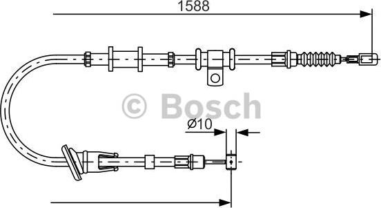 BOSCH 1 987 482 245 - Trose, Stāvbremžu sistēma ps1.lv