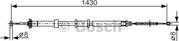 BOSCH 1 987 482 240 - Trose, Stāvbremžu sistēma ps1.lv