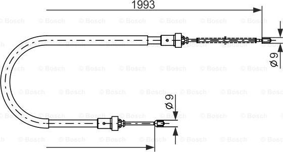 BOSCH 1 987 482 233 - Trose, Stāvbremžu sistēma ps1.lv