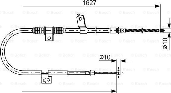 BOSCH 1 987 482 274 - Trose, Stāvbremžu sistēma ps1.lv