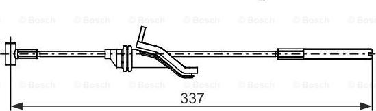 BOSCH 1 987 482 743 - Trose, Stāvbremžu sistēma ps1.lv