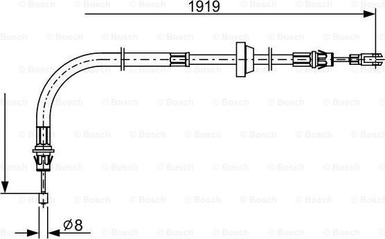 BOSCH 1 987 482 710 - Trose, Stāvbremžu sistēma ps1.lv