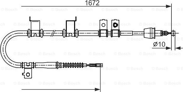 BOSCH 1 987 482 713 - Trose, Stāvbremžu sistēma ps1.lv