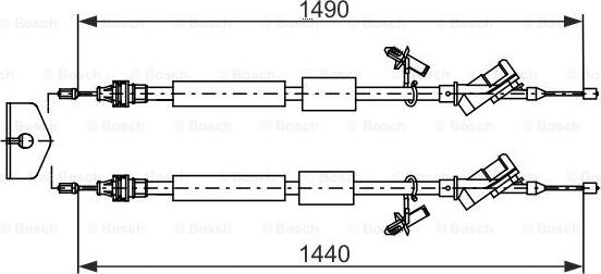 BOSCH 1 987 482 721 - Trose, Stāvbremžu sistēma ps1.lv