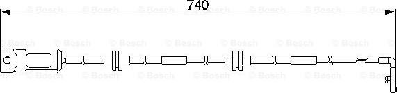 BOSCH 1 987 474 933 - Indikators, Bremžu uzliku nodilums ps1.lv