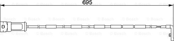 BOSCH 1 987 474 929 - Indikators, Bremžu uzliku nodilums ps1.lv