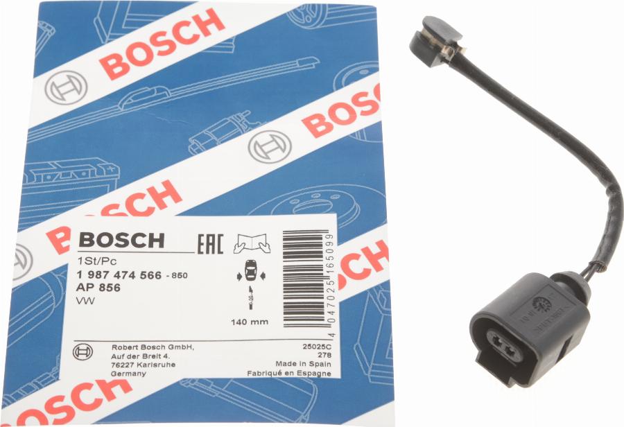 BOSCH 1 987 474 566 - Indikators, Bremžu uzliku nodilums ps1.lv