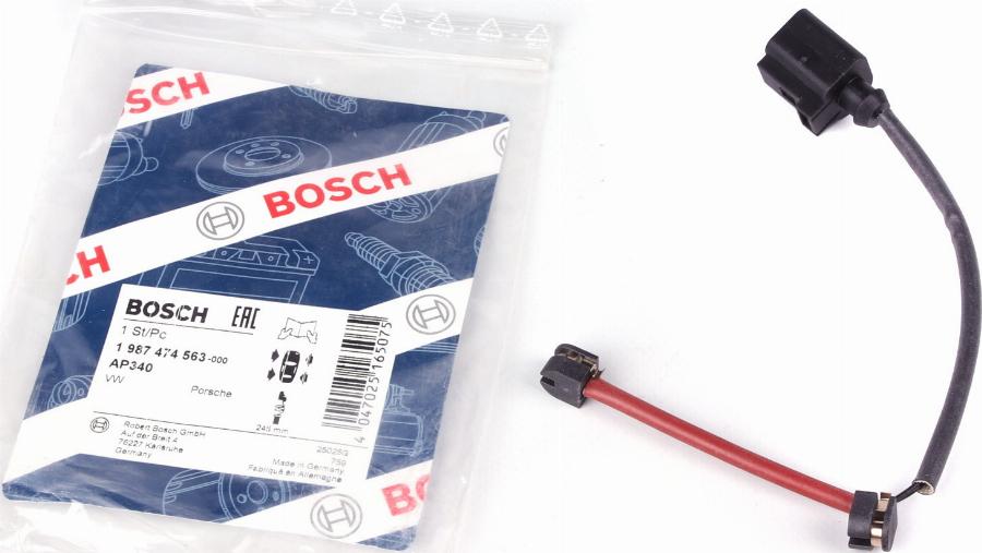 BOSCH 1 987 474 563 - Indikators, Bremžu uzliku nodilums ps1.lv