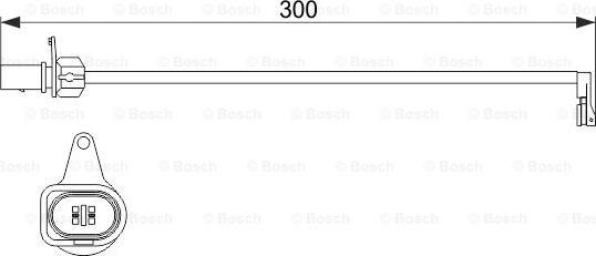 BOSCH 1 987 474 505 - Indikators, Bremžu uzliku nodilums ps1.lv