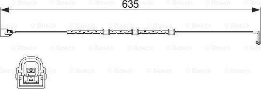 BOSCH 1 987 474 515 - Indikators, Bremžu uzliku nodilums ps1.lv