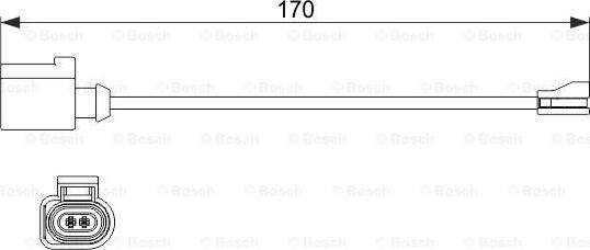 BOSCH 1 987 474 512 - Indikators, Bremžu uzliku nodilums ps1.lv
