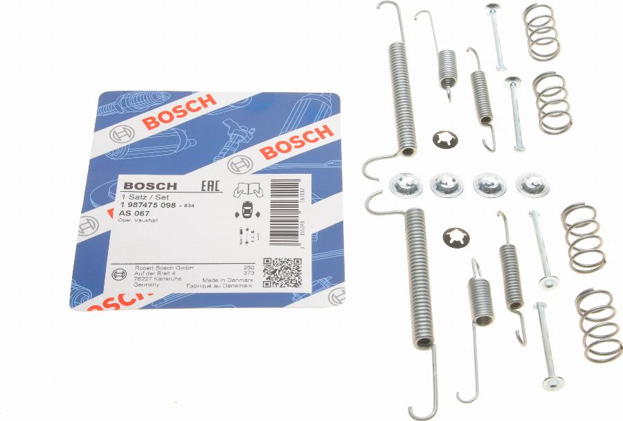 BOSCH 1 987 475 098 - Piederumu komplekts, Bremžu loki ps1.lv