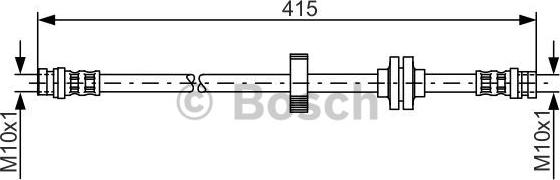 BOSCH 1 987 476 999 - Bremžu šļūtene ps1.lv