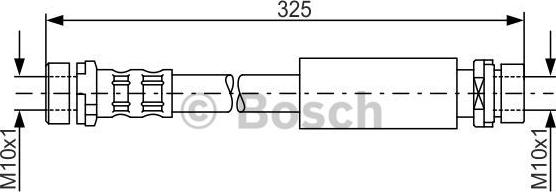 BOSCH 1 987 476 994 - Bremžu šļūtene ps1.lv