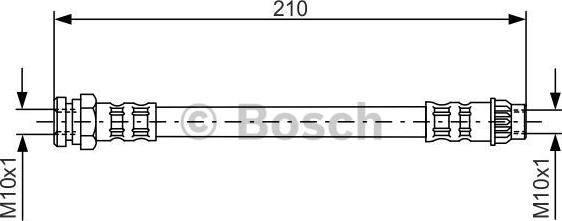 BOSCH 1 987 476 913 - Bremžu šļūtene ps1.lv