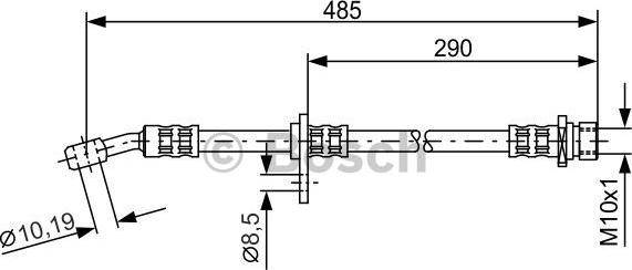 BOSCH 1 987 476 989 - Bremžu šļūtene ps1.lv