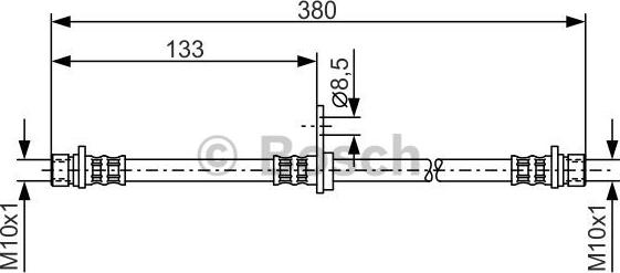 BOSCH 1 987 476 929 - Bremžu šļūtene ps1.lv