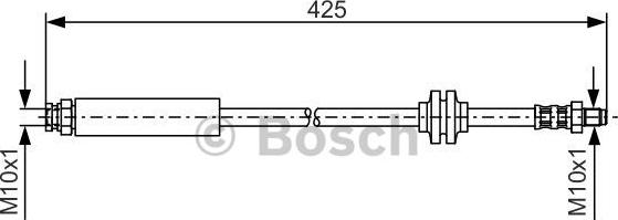 BOSCH 1 987 476 451 - Bremžu šļūtene ps1.lv