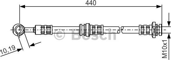 BOSCH 1 987 476 429 - Bremžu šļūtene ps1.lv