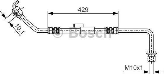 BOSCH 1 987 476 510 - Bremžu šļūtene ps1.lv