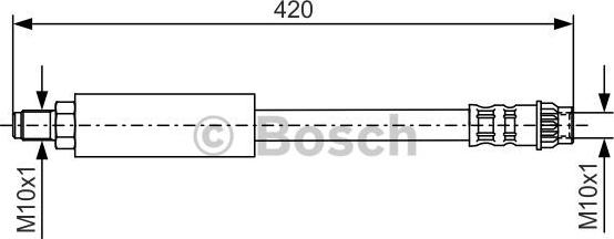 BOSCH 1 987 476 535 - Bremžu šļūtene ps1.lv