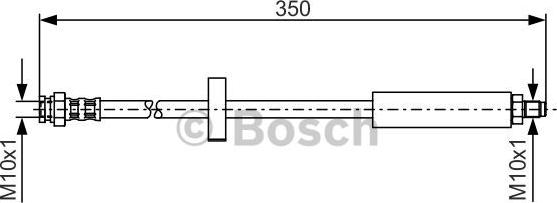 BOSCH 1 987 476 520 - Bremžu šļūtene ps1.lv