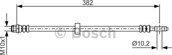 BOSCH 1 987 476 696 - Bremžu šļūtene ps1.lv