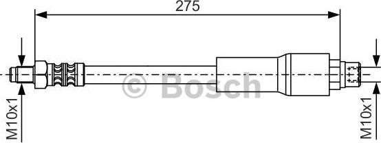 BOSCH 1 987 476 649 - Bremžu šļūtene ps1.lv