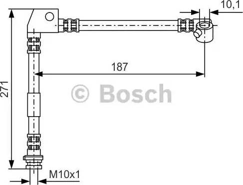 BOSCH 1 987 476 659 - Bremžu šļūtene ps1.lv