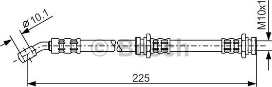 BOSCH 1 987 476 655 - Bremžu šļūtene ps1.lv