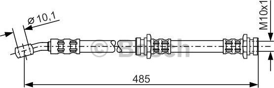 BOSCH 1 987 476 653 - Bremžu šļūtene ps1.lv