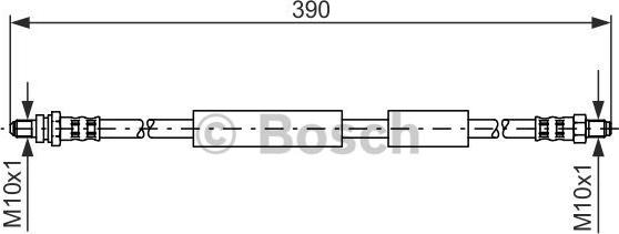 BOSCH 1 987 476 603 - Bremžu šļūtene ps1.lv